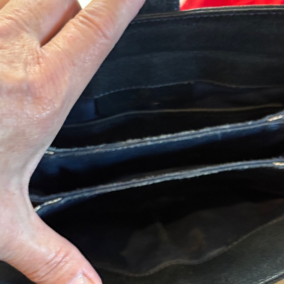 Vintage-Rare- Supreme Gucci Navy/Cream leather authentic Monogram Crossbody Bag - Picture 4 of 17